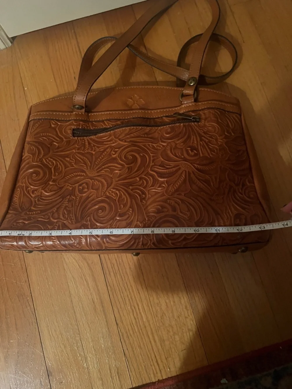 Patricia Nash Poppy Tote Handbag in Tooled Florence Leather - Picture 13 of 16